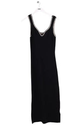 Robe Maje Noir en Viscose, taille S - Seconde Main