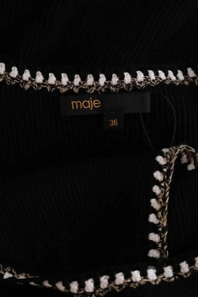 Robe Maje Noir en Viscose