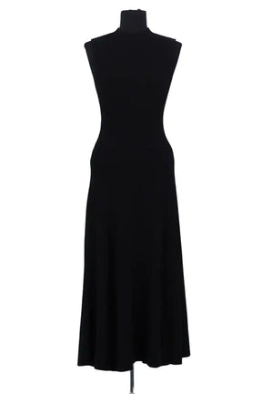 Robe Maje Noir en Viscose, taille S - Seconde Main