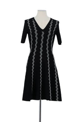 Robe Maje Noir en Viscose, taille S - Seconde Main