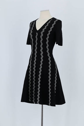 Robe Maje Noir en Viscose