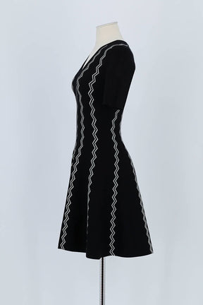 Robe Maje Noir en Viscose