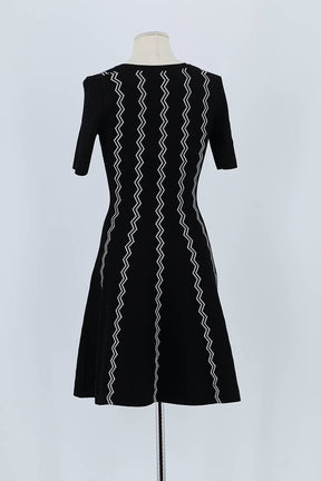 Robe Maje Noir en Viscose