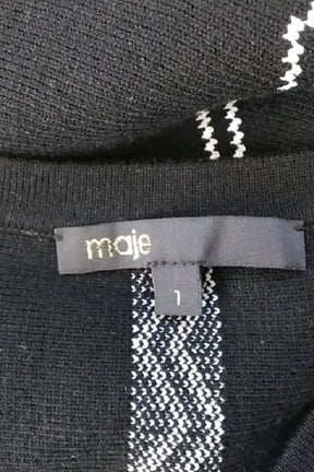 Robe Maje Noir en Viscose