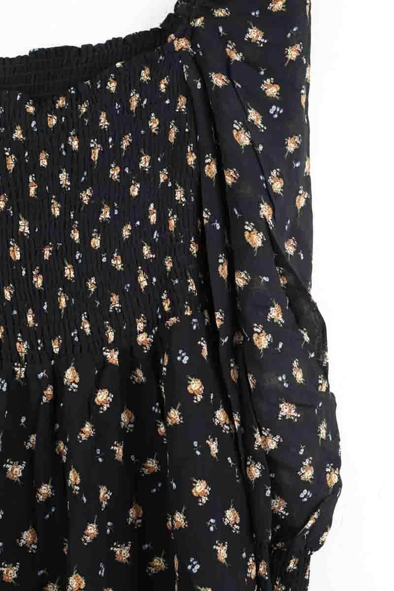 Robe Maje Noir en Viscose