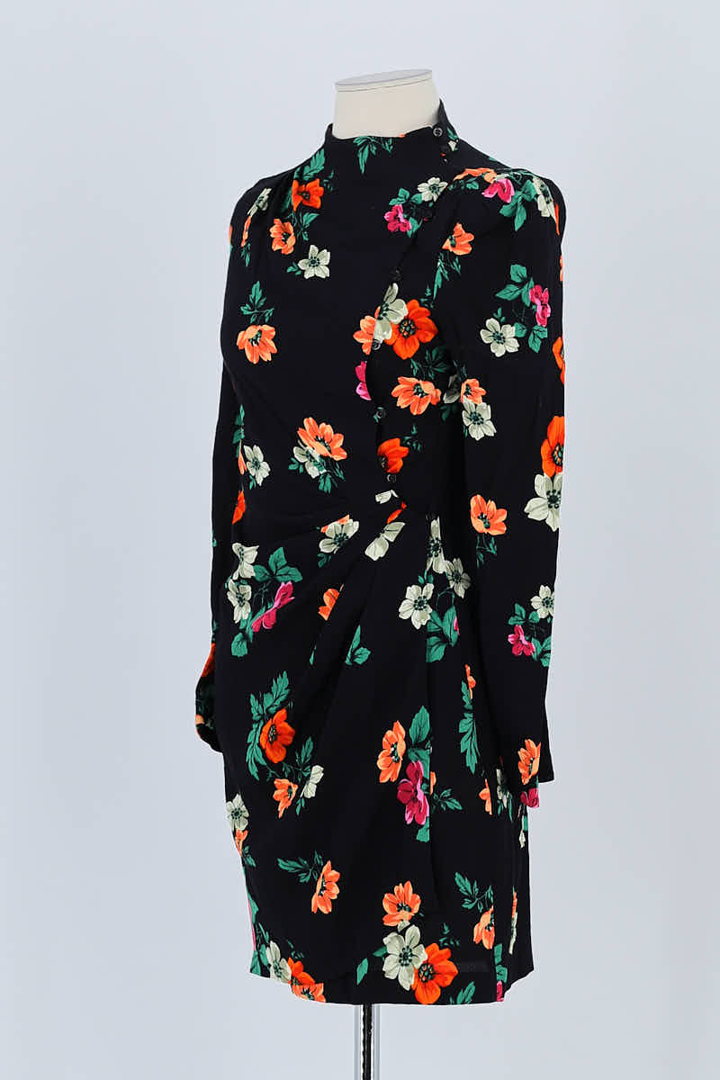 Robe Maje Noir en Viscose