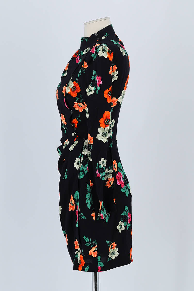 Robe Maje Noir en Viscose