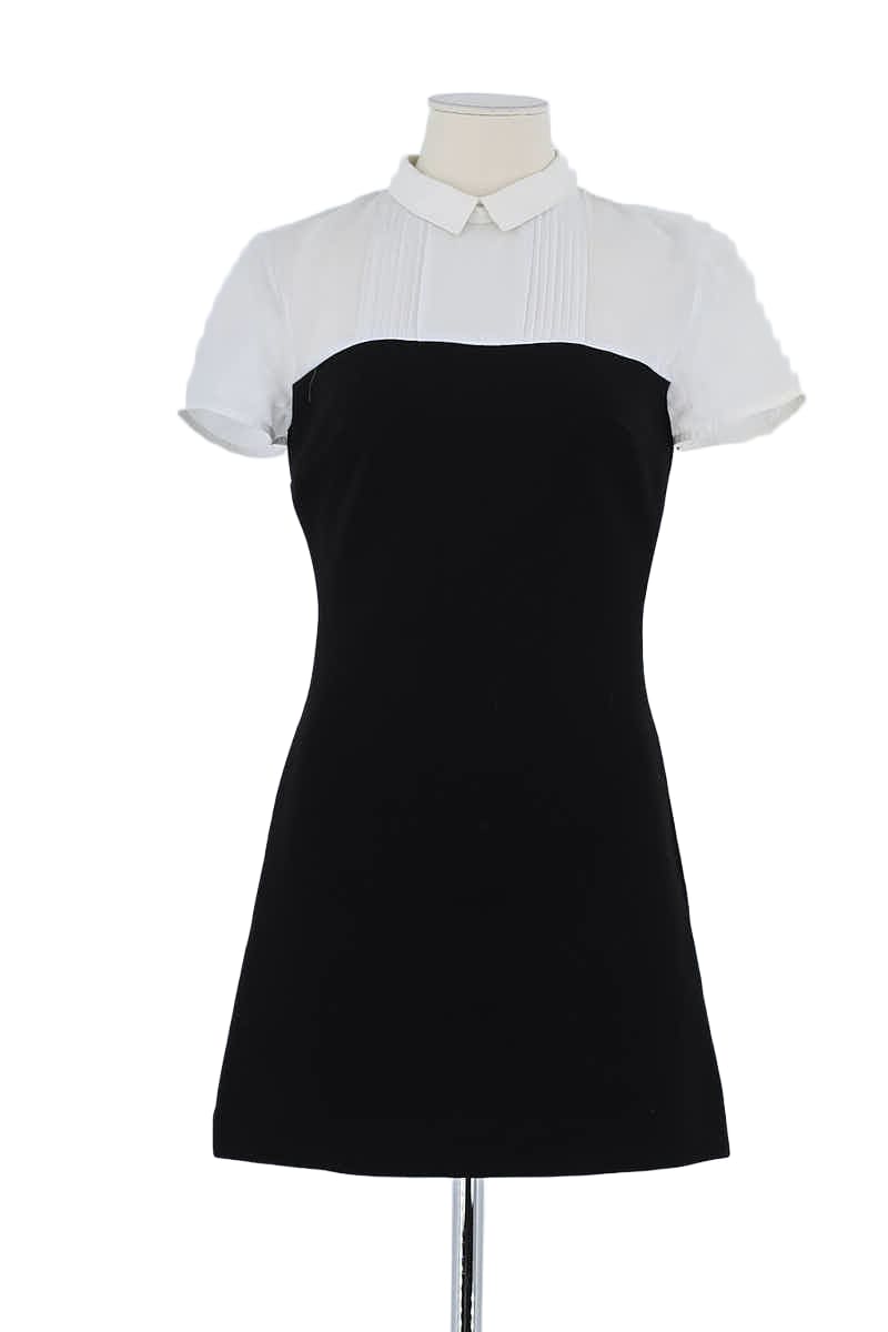 Robe Maje Noir en Viscose, taille S - Seconde Main