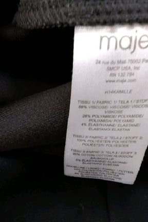 Robe Maje Noir en Viscose
