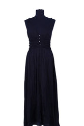 Robe Maje Noir en Viscose, taille S - Seconde Main