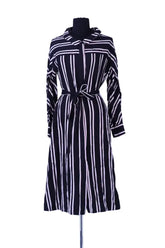 Robe Maje Noir en Viscose, taille S - Seconde Main