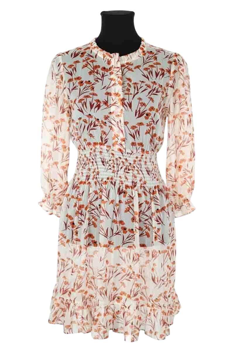Robe Maje Orange en Polyester, taille S - Seconde Main
