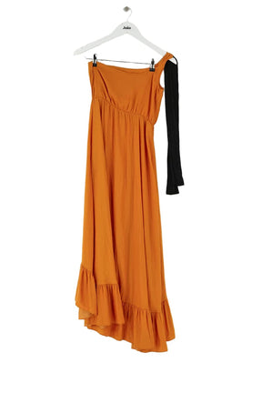 Robe Maje Orange en Polyester, taille S - Seconde Main
