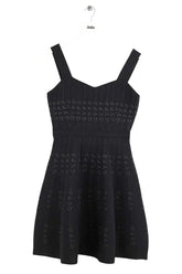 Robe Maje Relief Noir en Polyester, taille M - Seconde Main