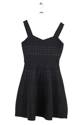 Robe Maje Relief Noir en Polyester, taille M - Seconde Main
