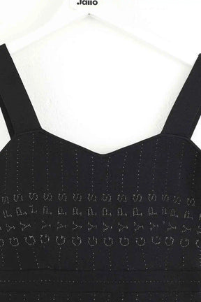 Robe Maje Relief Noir en Polyester