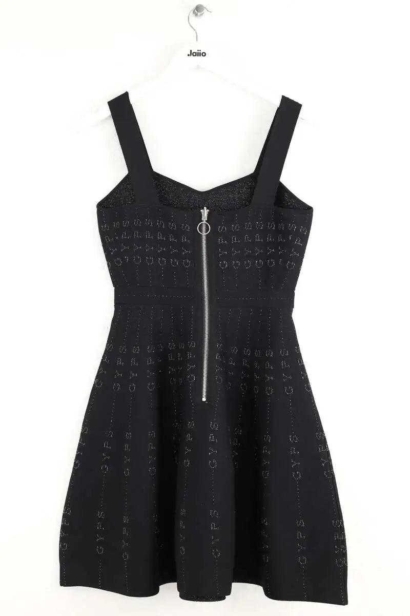 Robe Maje Relief Noir en Polyester