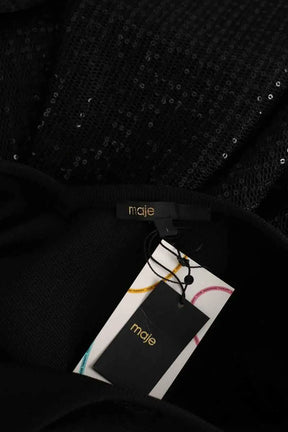 Robe Maje Romy Noir en Polyamide