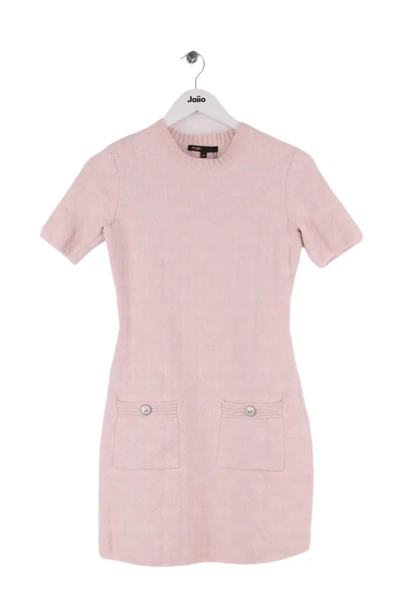 Robe Maje Rose en Cachemire, taille XS - Seconde Main