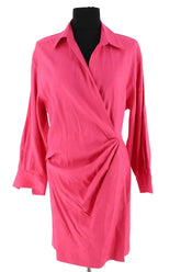 Robe Maje Rose en Lin, taille L - Seconde Main