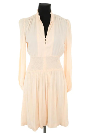 Robe Maje Rose en Viscose, taille S - Seconde Main