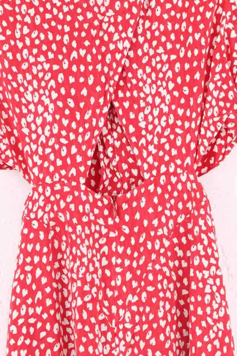 Robe Maje Rouge en Coton