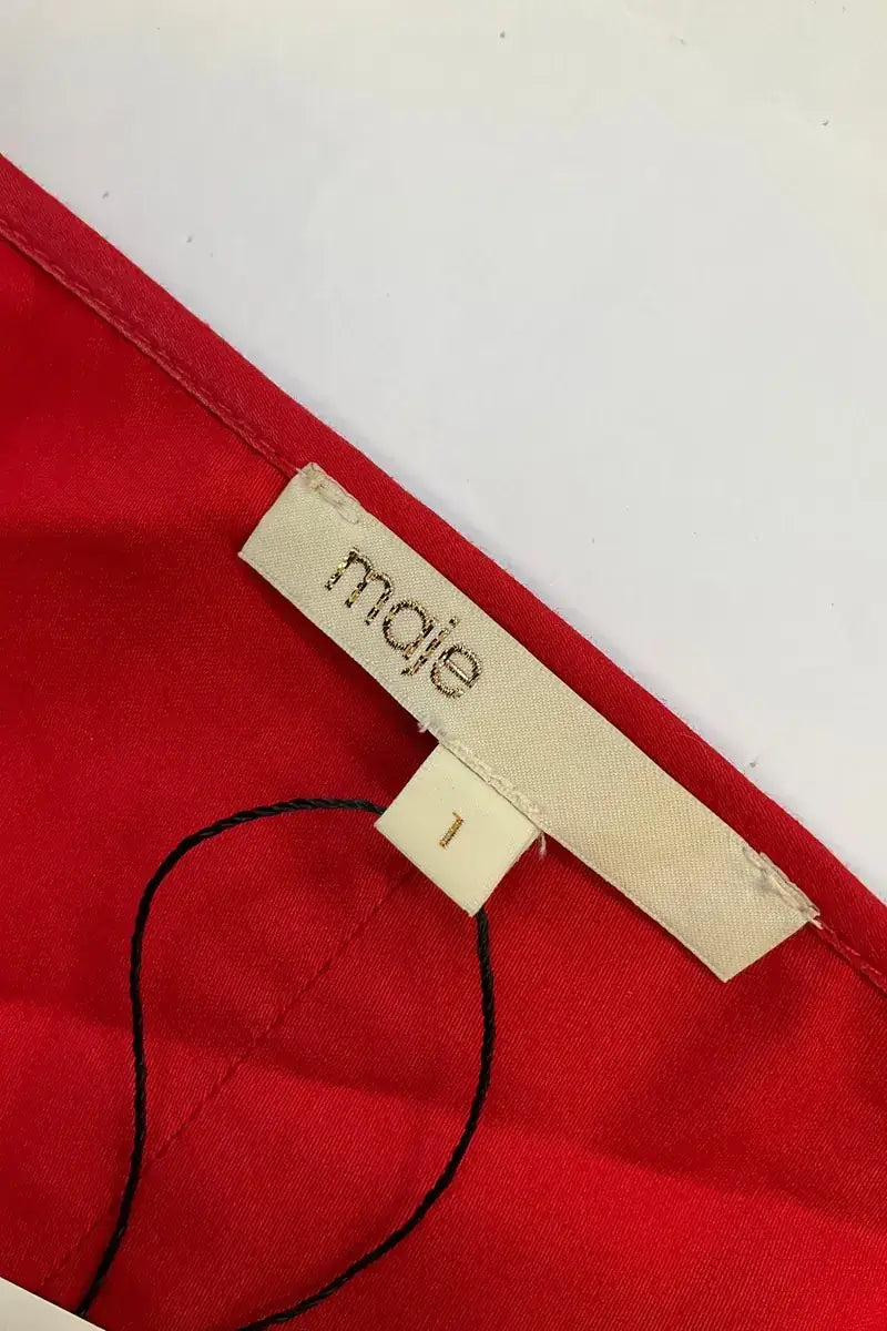 Robe Maje Rouge en Coton