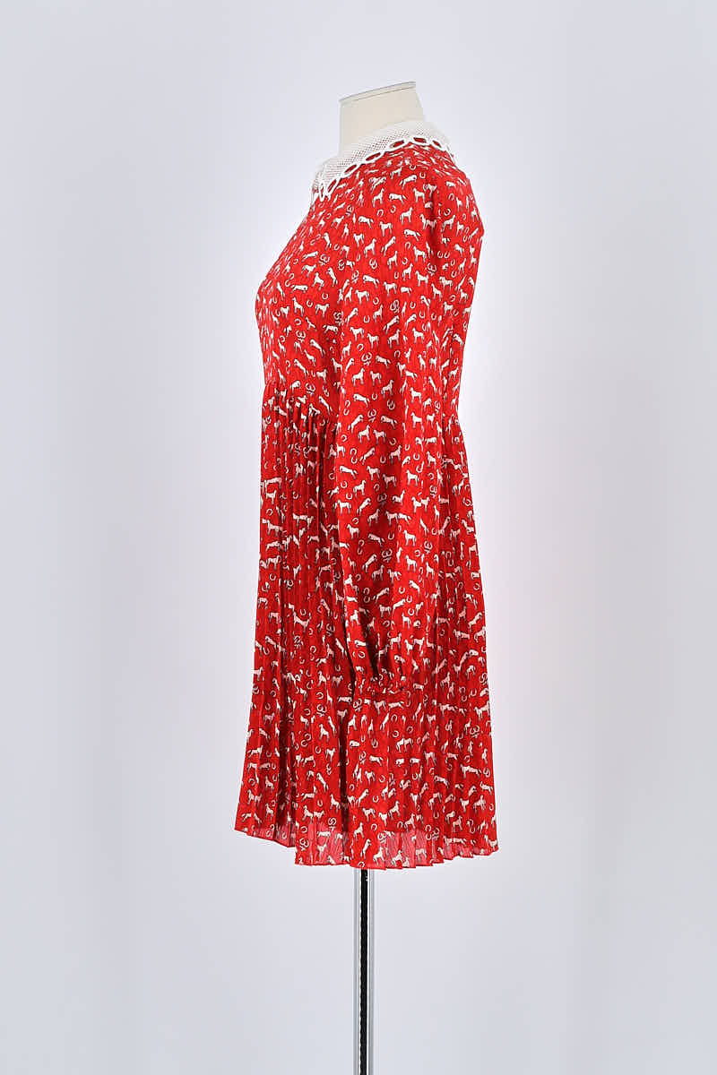 Robe Maje Rouge en Polyester