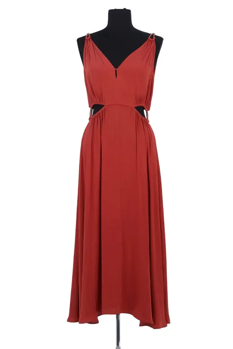 Robe Maje Rouge en Synthétique, taille M - Seconde Main