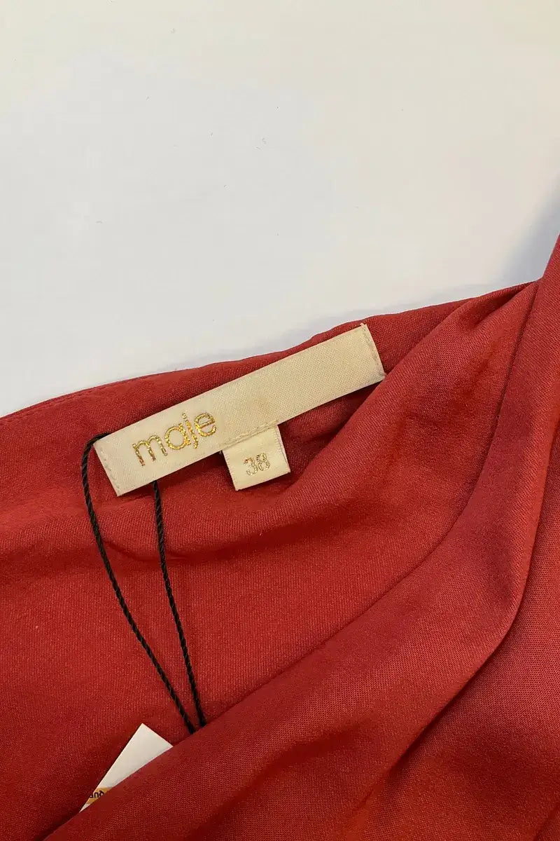 Robe Maje Rouge en Synthétique