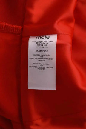 Robe Maje Rouge en Synthétique