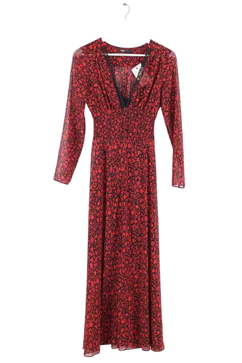 Robe Maje Rouge en Synthétique, taille S - Seconde Main