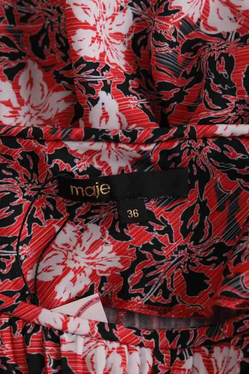 Robe Maje Rouge en Synthétique