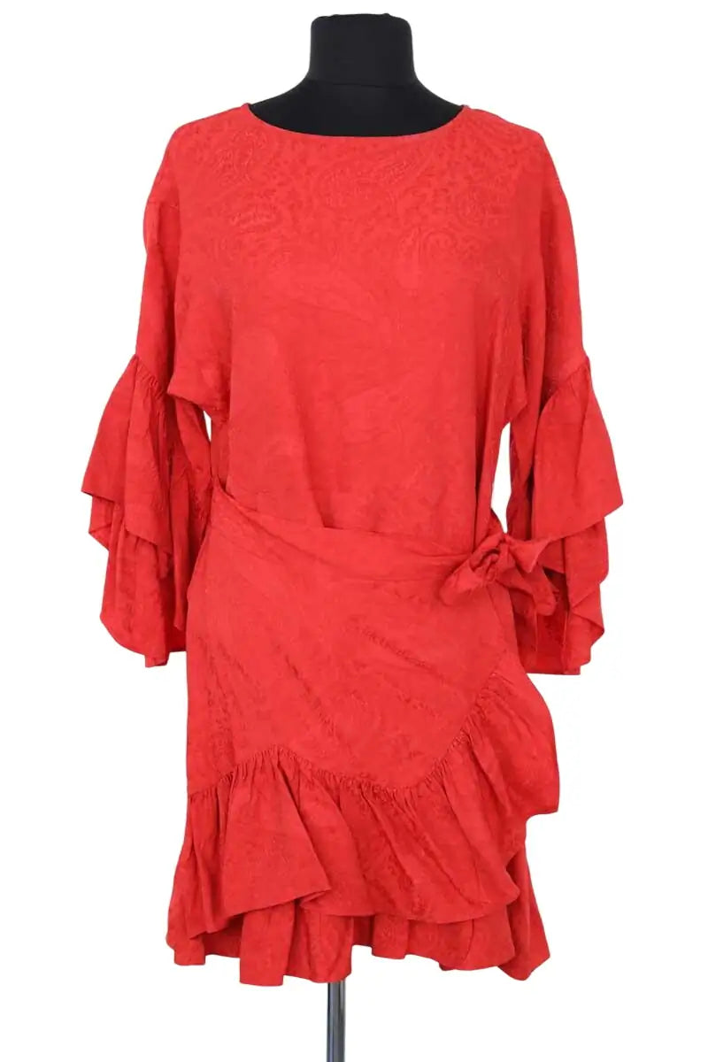 Robe Maje Rouge en Synthétique, taille S - Seconde Main