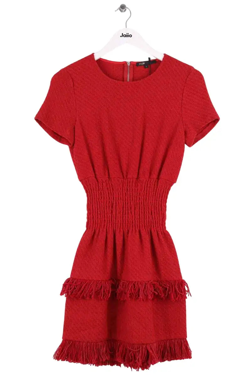 Robe Maje Rouge en Synthétique, taille S - Seconde Main