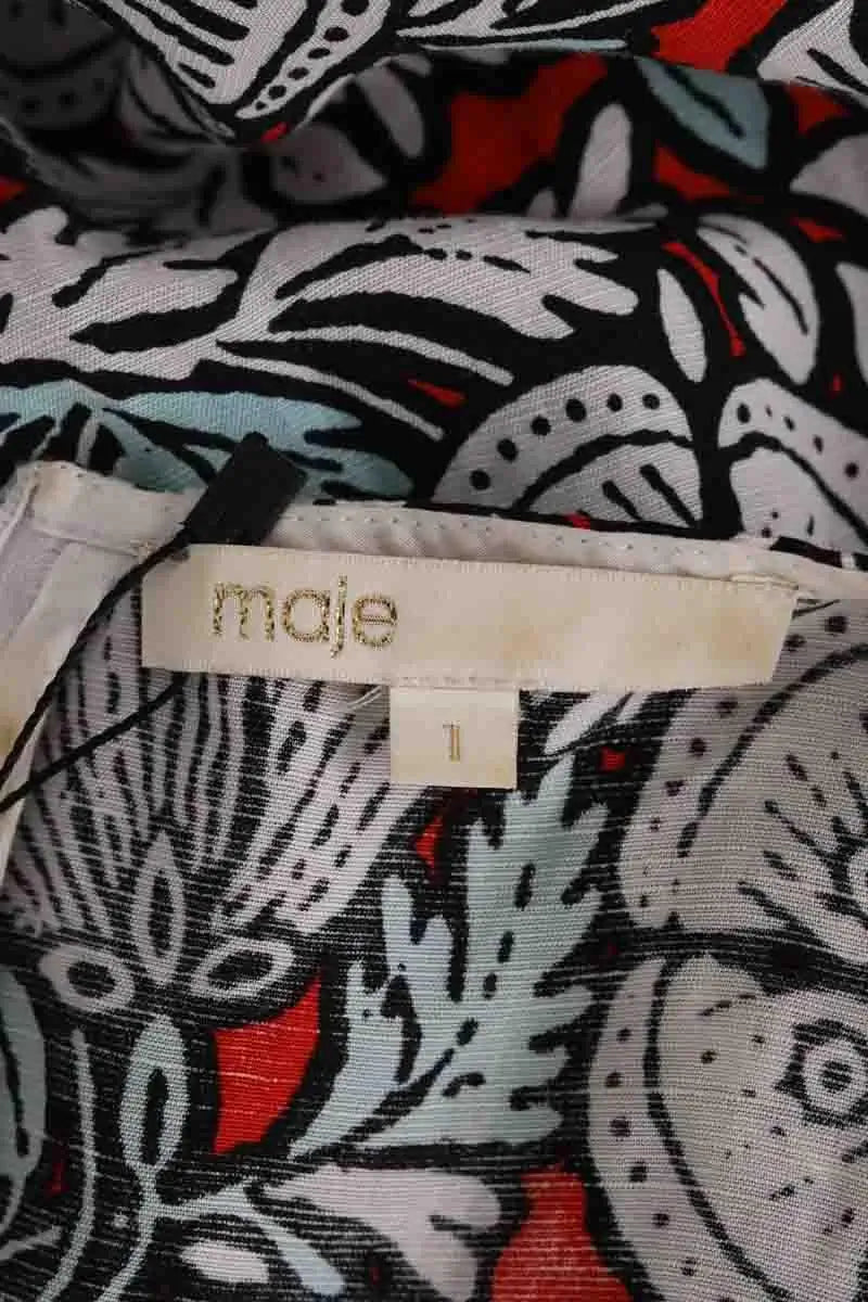 Robe Maje Rouge en Synthétique