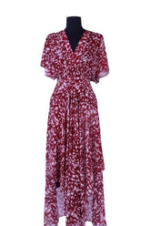 Robe Maje Rouge en Viscose, taille S - Seconde Main