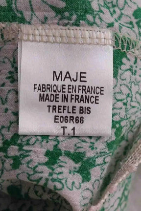 Robe Maje Vert en Coton