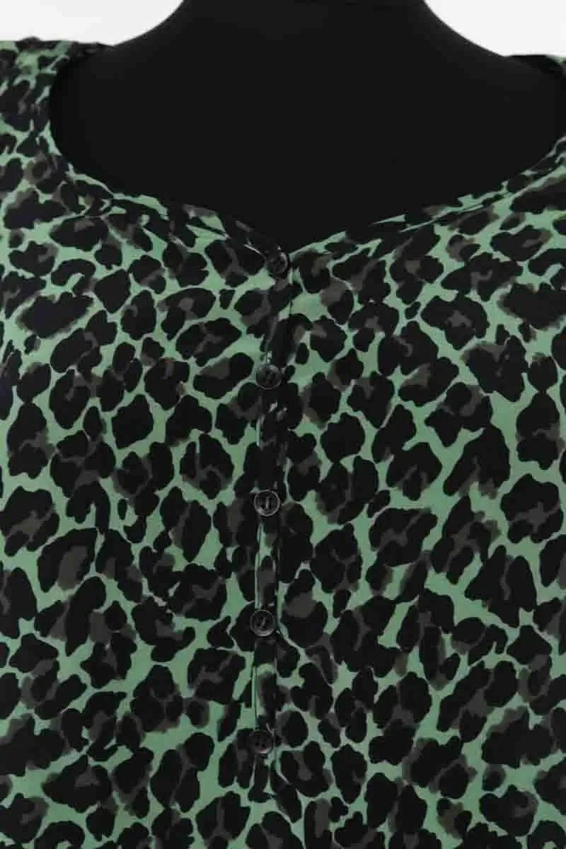 Robe Maje Vert en Soie