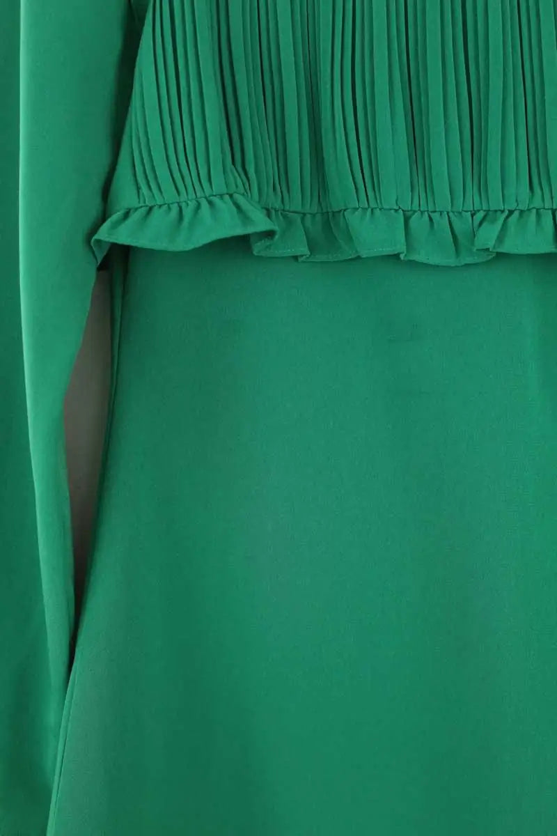 Robe Maje Vert en Synthétique