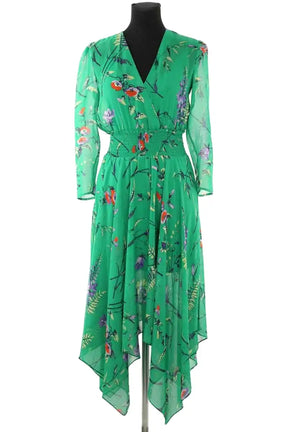 Robe Maje Vert en Synthétique, taille S - Seconde Main