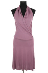 Robe Maje Violet en Viscose, taille M - Seconde Main