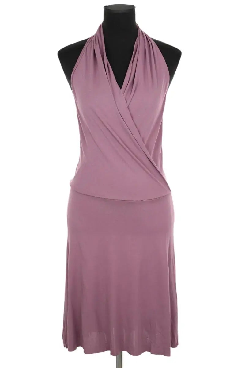 Robe Maje Violet en Viscose, taille M - Seconde Main