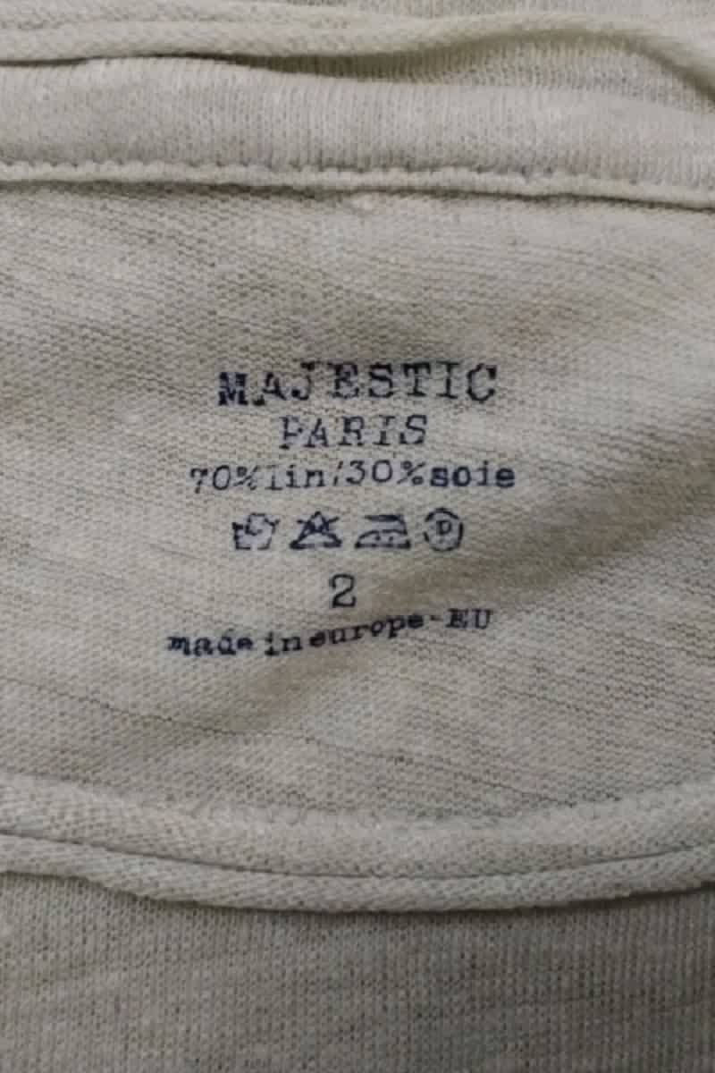 Robe Majestic Filatures Beige en Lin