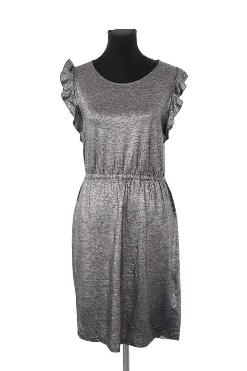 Robe Majestic Filatures Gris en Lin, taille M - Seconde Main