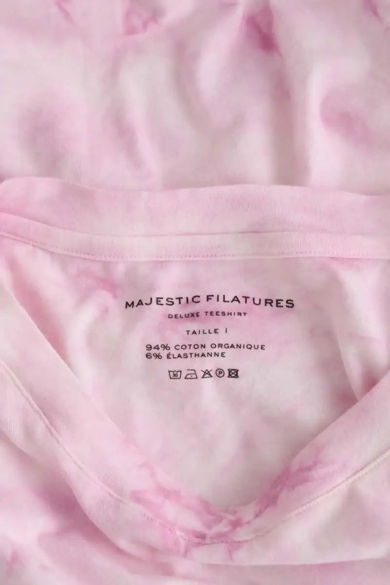 Robe Majestic Filatures Rose en Coton - élasthanne