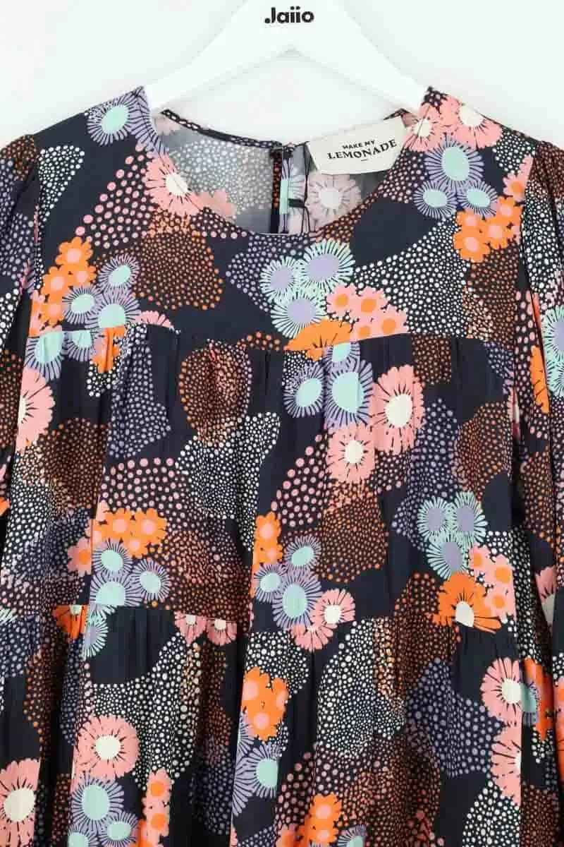 Robe Make My Lemonade Marine en Synthétique