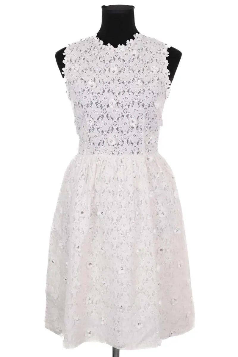 Robe Manoush Blanc en Synthétique, taille S - Seconde Main