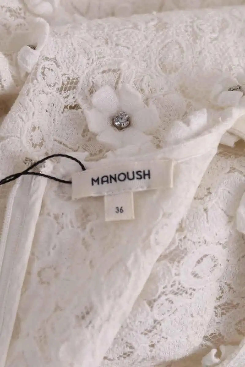Robe Manoush Blanc en Synthétique