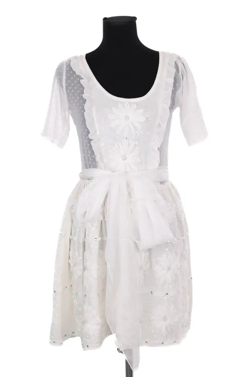 Robe Manoush Blanc en Synthétique, taille S - Seconde Main